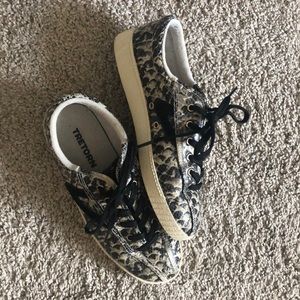 Tretorn Nylite 6 plus snakeskin sneakers